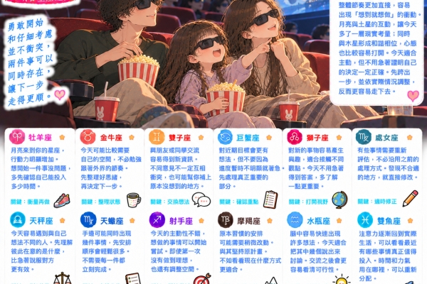 2026年9月27日十二星座運勢：月亮行經牡羊座，具備行動力仍需考量現實條件