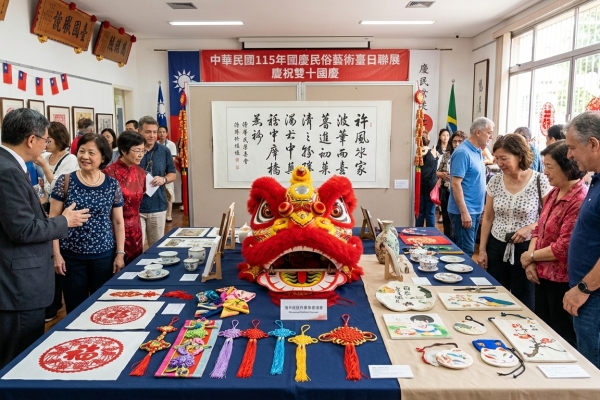 聖保羅民俗藝術臺日聯展 多元文化慶雙十