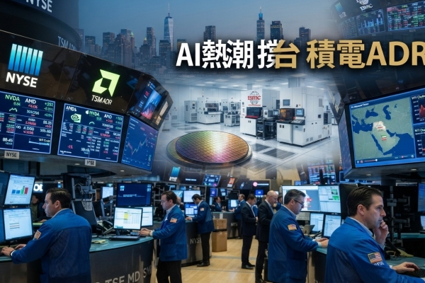 AI熱潮撐住科技股　美伊局勢牽動市場情緒 台積電ADR漲1.54%