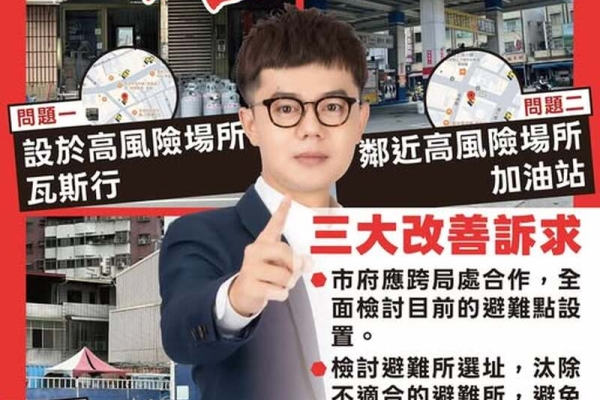 【避難成為受難？防空避難所設錯點 高雄瓦斯行、加油站旁也上榜】