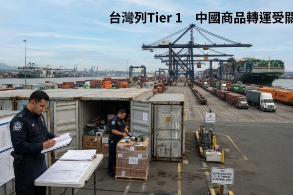 白宮中國商品轉運風險分級　台灣列Tier 1不等於遭認定洗產地