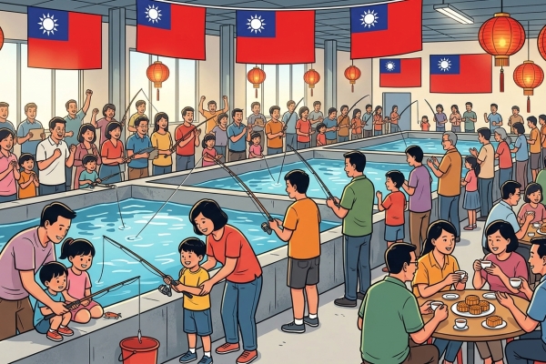 越南隆安臺商會舉辦國慶中秋聯歡 逾百人齊聚釣蝦同樂