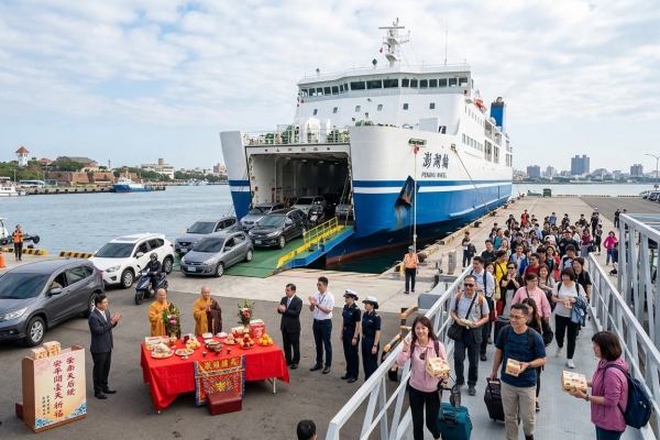 海上直達澎湖再升級！「澎湖輪」安平港首航開啟人車同行新旅程