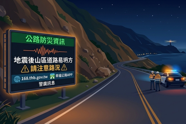 1227-2305地震，目前轄區道路暫無災情。【續報1】