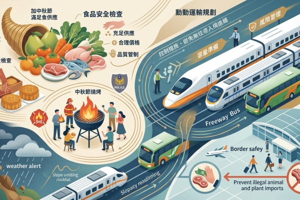 因應中秋、教師節連假　卓揆：落實疏運整備、物價穩定及食安把關 確保國人安心過節