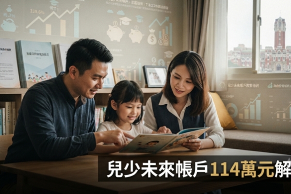 兒少未來帳戶條例三讀通過　臺灣18歲前最高114萬元政策解析與申請重點一次看