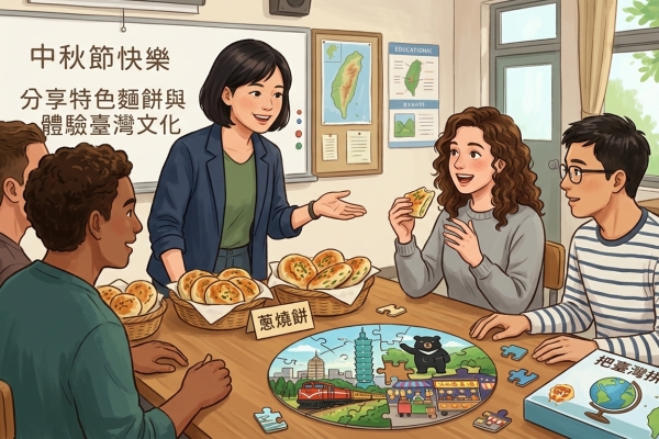 聖地牙哥北郡中文學校TCML慶中秋 師生分享特色麵餅與體驗臺灣文化