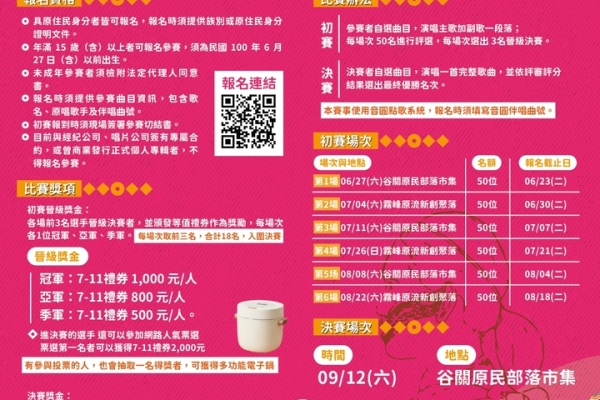 聽歌、避暑、逛市集！臺中「原民歌喉戰」6月27日谷關開唱　帶動山城觀光熱潮