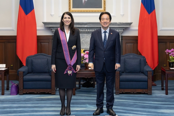 賴清德總統贈勳捷克前眾議長艾達莫娃　表彰其深化臺捷友誼與合作的重要貢獻