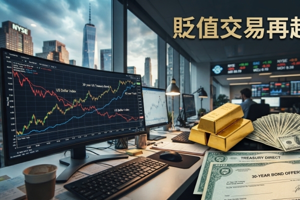 黃金漲、美元跌、美債殖利率升！2026美國貶值交易再起，市場資金為何轉向避險資產？