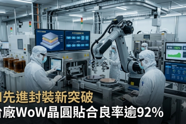 力積電WoW良率突破92%　臺灣AI先進封裝布局加速　3D AI Foundry成下一波成長引擎