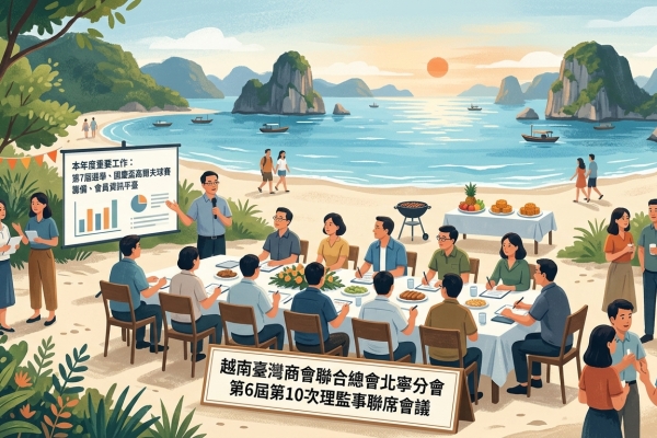 北寧商會第6屆第10次理監事聯席會議 首次結合會員旅遊於觀瀾島舉行