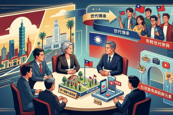 加州台灣同鄉聯誼會拜會駐洛杉磯辦事處 聚焦國慶升旗與世代傳承