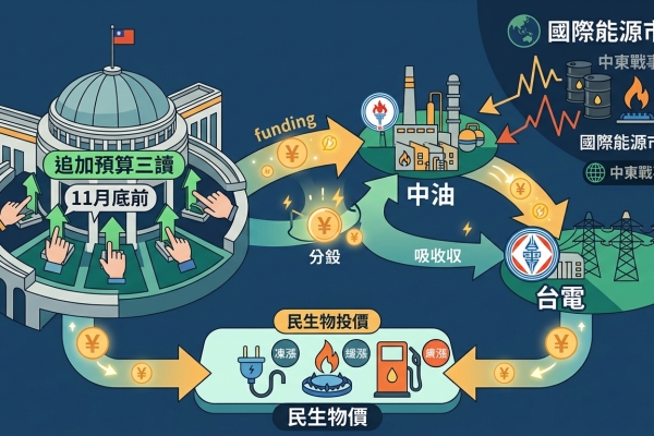 卓揆籲立院11月底前三讀追加預算 撥補中油台電穩物價
