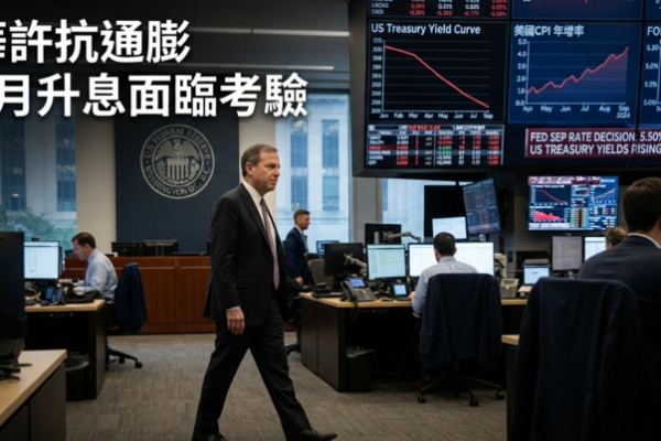 Fed主席華許面臨通膨考驗　美國9月升息與否關鍵看兩份通膨數據