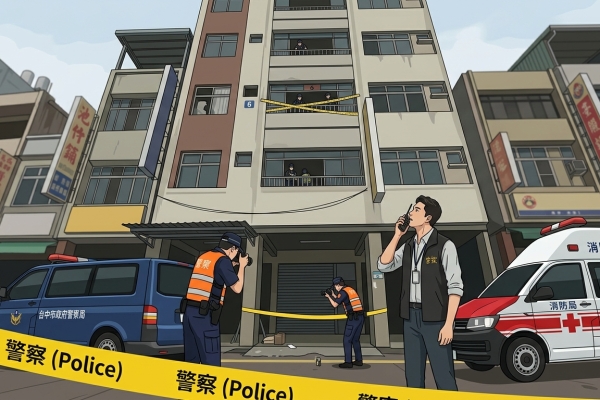 台中75歲婦人墜樓亡！ 　檢警調查中