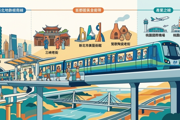 捷運三鶯線正式通車 卓揆：打造文化及觀光之線 促進「首都圈黃金廊帶」發展