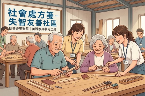 柳營奇美醫院推動「社會處方箋」 攜手美雅家具打造失智友善社區