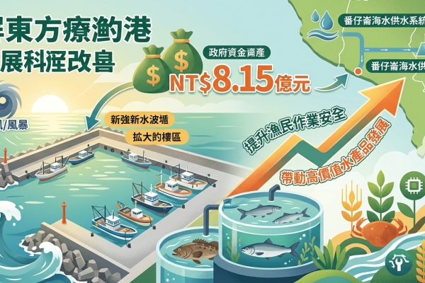 卓揆：編列8.15億元投入屏東枋寮漁港泊區擴建工程 提升漁民作業安全 帶動高價值水產品發展