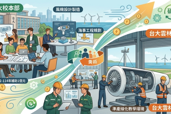 台大與教育部啟用離岸風電人才培育基地 打造準產線化教學環境