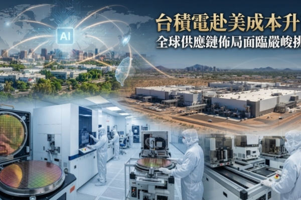 台積電赴美設廠成本升高　美國晶片製造成本恐高出台灣50%　海外擴產牽動毛利率