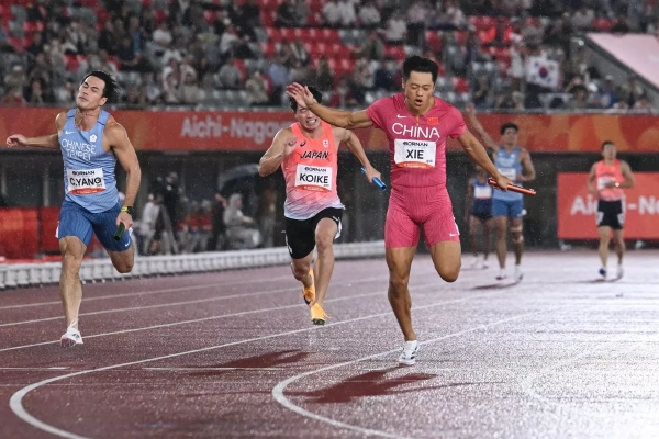 田徑男子4x100接力睽違16年奪銀 林仲威400公尺跨欄摘銅