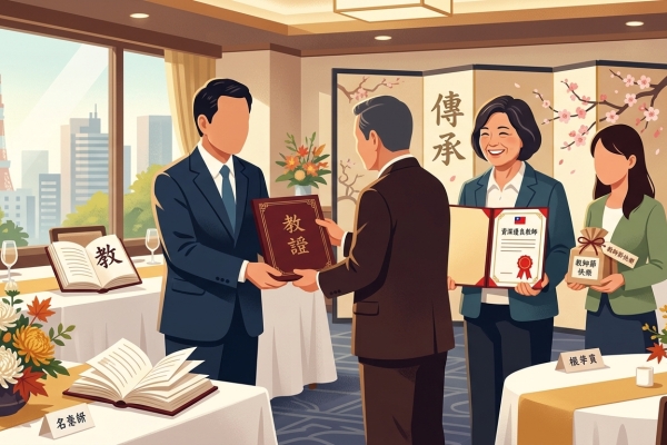 駐日代表處舉辦東京中華學校教師節餐會 表揚資深優良教師