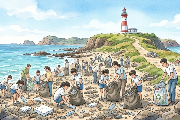 澎湖南方四島淨灘 共同守護東吉嶼美麗海岸