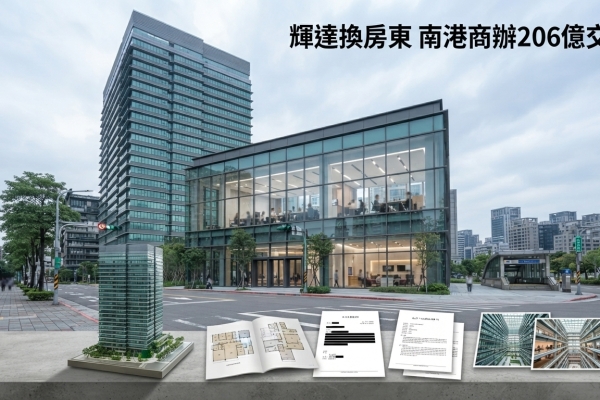 潤泰新206億元出售南港玉成廣場予凱基人壽，輝達租約由新房東承接