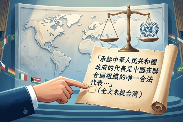外交部重申聯大2758號決議未提台灣 籲聯合國保持中立