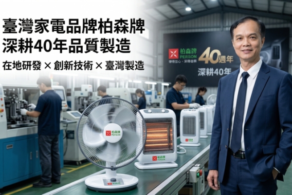 臺灣家電品牌柏森牌深耕40年　王瑞龍總經理領軍創新研發打造在地製造新典範
