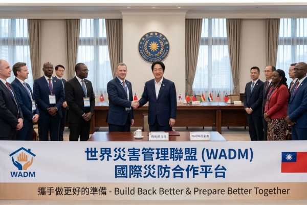 總統接見WADM各代表團團長　盼攜手建立國際災防合作平台　強化友盟防救災能力