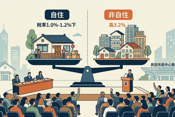 臺南市房屋稅2.0新制上路 臺南市政府完成首場公聽會 聚焦自住房屋與非自住房屋稅率爭議
