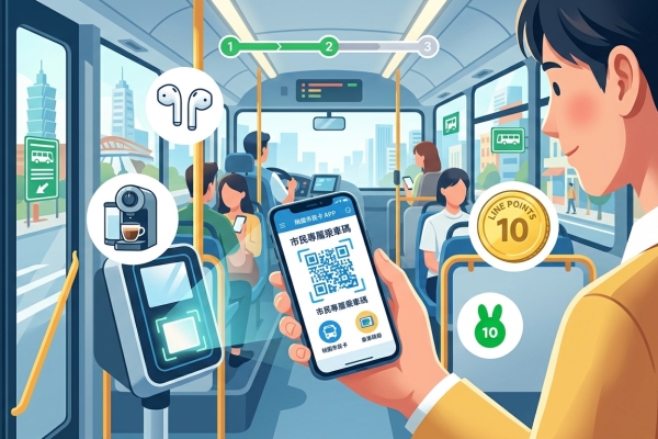 桃園市民卡APP新增「乘車碼」功能 手機掃碼即可搭乘市區公車