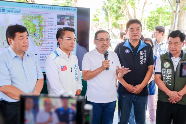 塭仔圳重劃區開發再突破 新北市長侯友宜見證新北市中環公園啟用重大里程碑