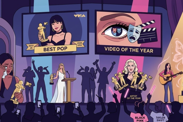 2026 VMA得獎名單揭曉：Lisa創K-pop紀錄奪最佳流行樂，泰勒絲獲年度MV