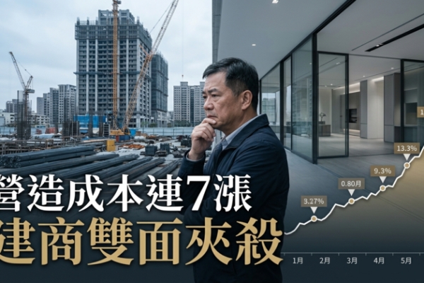 房市冷、成本失控！營造成本連7漲創高　建商陷雙面夾殺壓力爆表