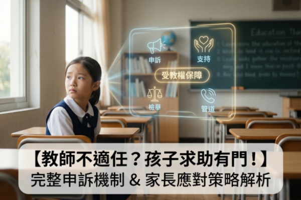 孩子遇到不適任教師怎麼辦？完整檢舉機制、申訴管道與家長應對策略一次看懂
