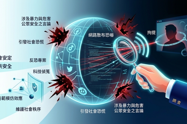 網路散布恐嚇殺人案件引發關注　調查局透過反恐專案迅速偵辦　防範模仿效應擴散