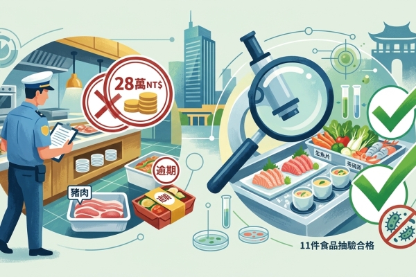 臺南稽查五星級旅館餐廳 2業者違規遭罰28萬、11件食品抽驗合格