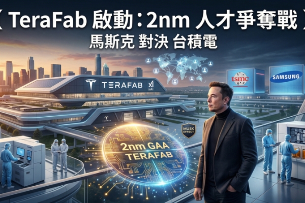 馬斯克推動TeraFab晶圓廠計畫　瞄準2奈米製程全球搶挖半導體人才挑戰台積電、三星