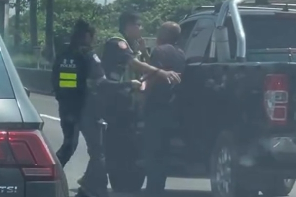國道GTA！　員警攔停酒駕男