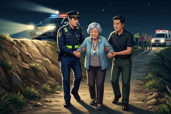 AirTag定位發揮功效！彰化77歲失智婦騎車失聯 警民合作深夜尋獲