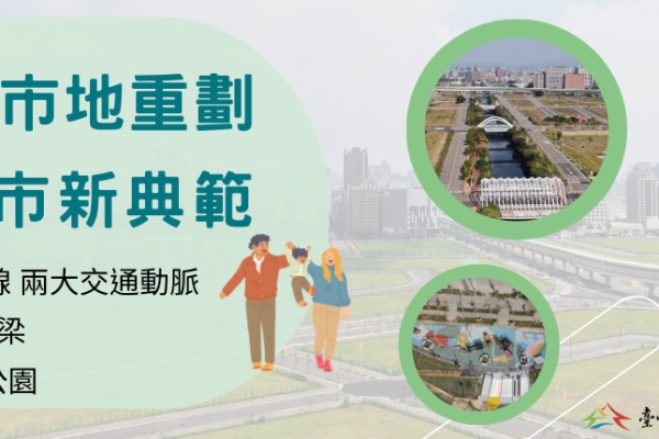 邁向更宜居城市！臺中市府推動地重劃建設城市新風貌　打造文化與綠地並行的宜居典範