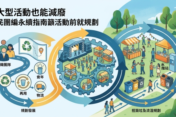 大型活動也能減廢　民團編永續指南籲活動前就規劃
