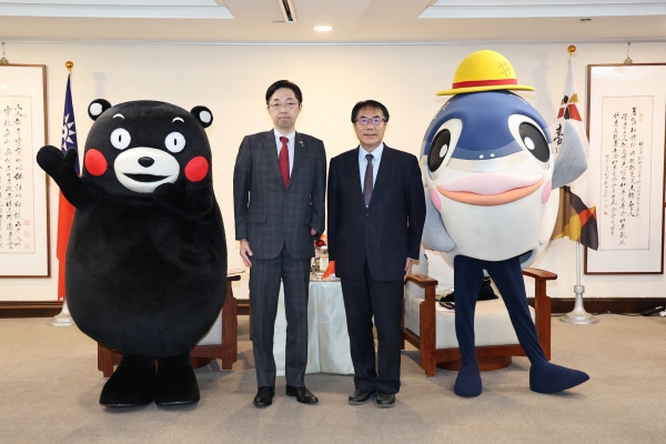 熊本知事、議長拜會黃偉哲  感謝台南援助震災復興