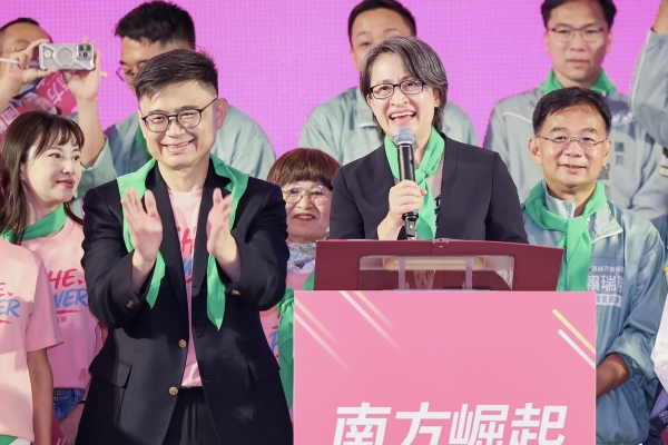 「隆捲風」變「隆貓」　蕭美琴站台賴瑞隆：溫暖可愛又有爆發力