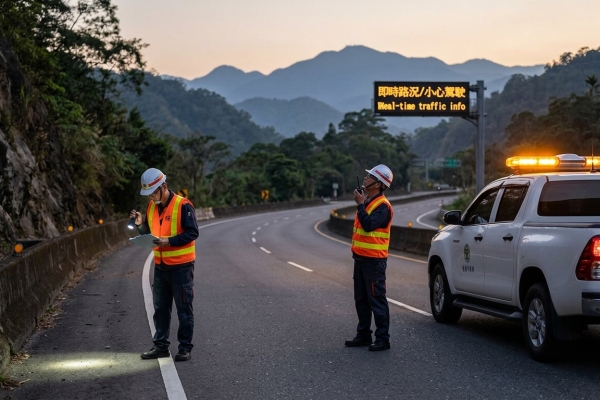 0715-2244嘉義地震，公路局已派員巡查轄管道路。