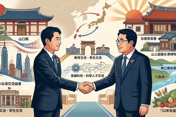 日台交協新任所長福永護拜會黃偉哲 盼深化台日交流