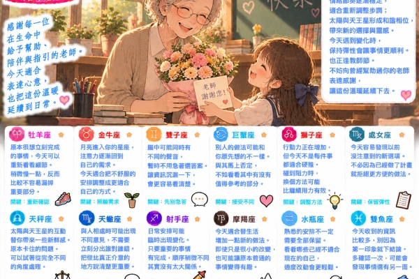 2026年9月28日星座運勢：星象轉換帶來新選項，適時調整計畫更順心